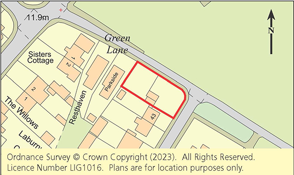 Lot: 106 - LAND WITH PLANNING FOR A PAIR OF SEMI-DETACHED HOUSES - 